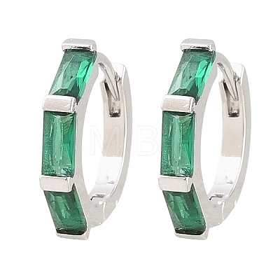 Brass Micro Pave Cubic Zirconia Hoop Earrings KK-CBA8324-12P-02-1