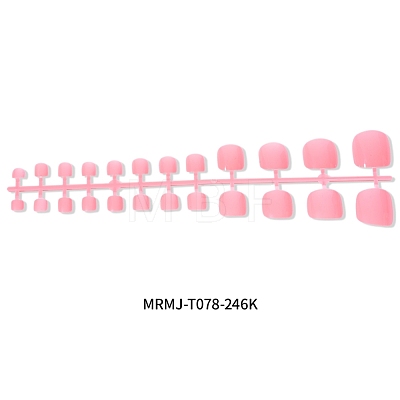 Full Cover Fake Toenails Solid Color Plastic Feet Nails Artificial Toe Nail Tips MRMJ-T078-246K-1