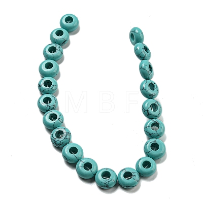 Synthetic Turquoise Beads Strands G-P536-A16-01-1