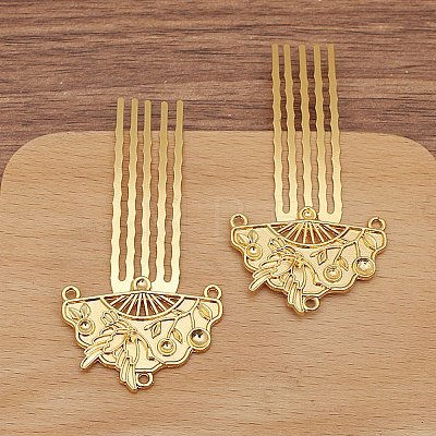 Alloy Hair Comb Finding PW-WG7CF42-02-1