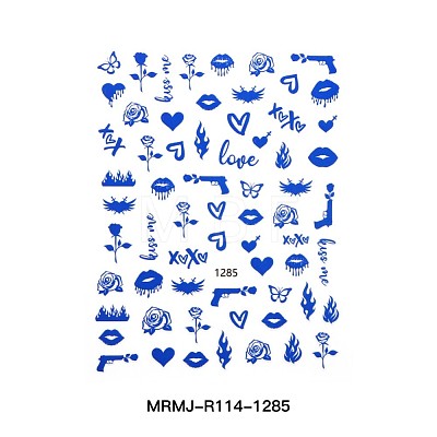 Nail Art Stickers Decals MRMJ-R114-1285-1