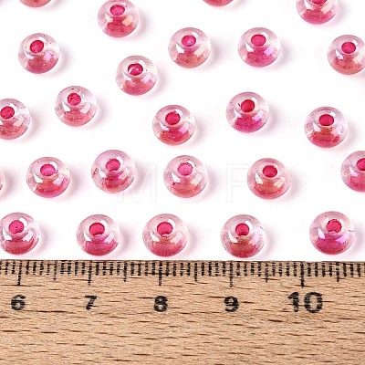 FGB Inside Colours Transparent Glass Seed Beads SEED-T009-01E-1