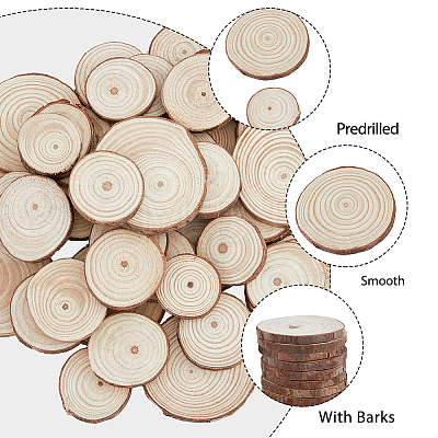 50Pcs Unfinished Natural Poplar Wood Cabochons WOOD-HY0001-02-1