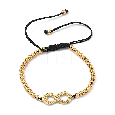 304 Stainless Steel Infinity Link Bracelets BJEW-F534-01G-1