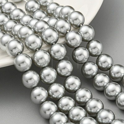 Glass Pearl Beads Strands HY-G002-01E-04-1