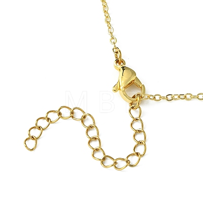 Brass Cross Pendants Necklace for Women NJEW-JN04911-01-1