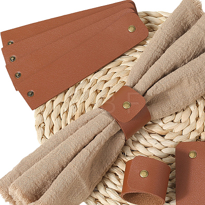 15Pcs Imitation Leather Napkin Rings AJEW-CL0005-38-1
