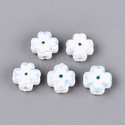 Handmade Porcelain Beads PORC-N012-15D-1