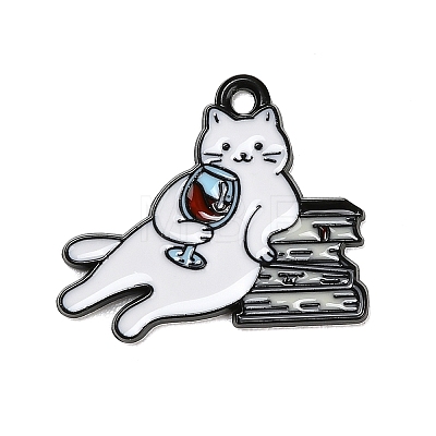 Alloy Enamel Pendants FIND-E060-04B-B-1