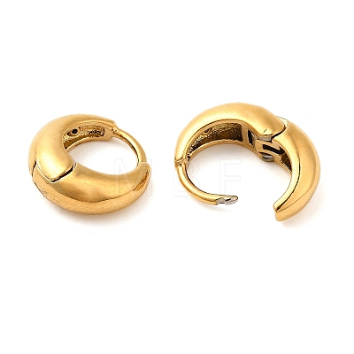 Real 18K Gold Plated 304 Stainless Stee Hoop Earrings EJEW-U009-02G-01-1