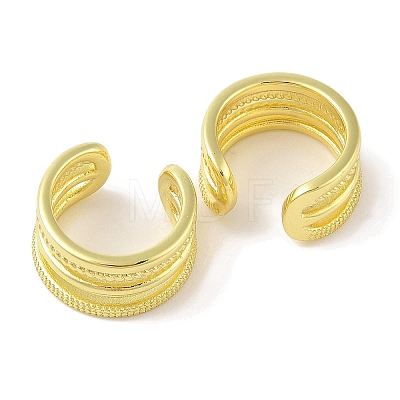 Brass Cuff Earrings EJEW-I305-20G-1