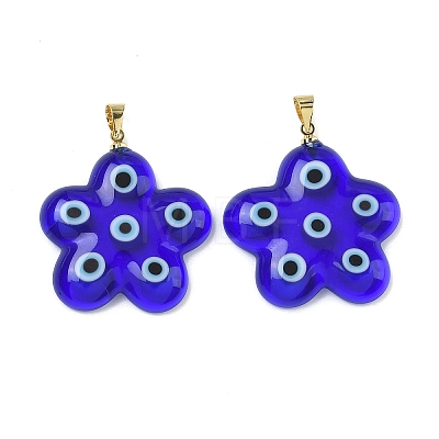 Handmade Lampwork Pendants LAMP-D006-06G-01-1
