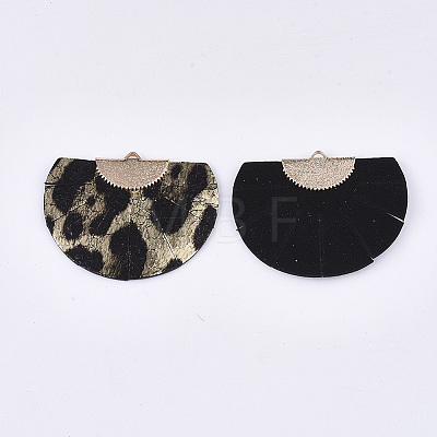 Eco-Friendly Cowhide Leather Pendants FIND-S301-28B-03-1