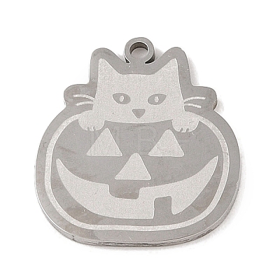 Non-Tarnish Halloween 304 Stainless Steel Pendants STAS-C095-15P-1