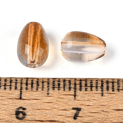 Baking Paint Transparent Glass Beads DGLA-N014-10A-1
