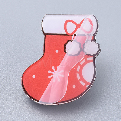 Acrylic Safety Brooches JEWB-D006-A10-1