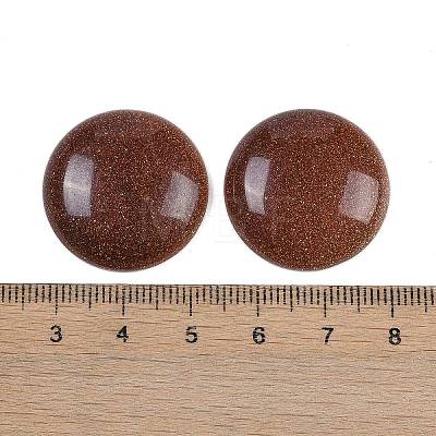 Synthetic Goldstone Cabochons G-H1596-FR-25mm-23-1