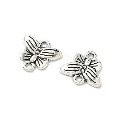 Butterfly Tibetan Style Alloy Links connectors X-TIBE-5369-AS-LF-1
