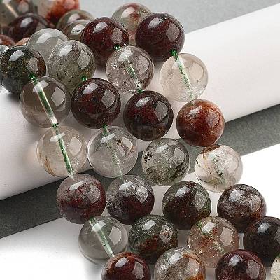 Natural Four Seasons Lodolite Quartz Beads Strands G-Z063-A02-01-1