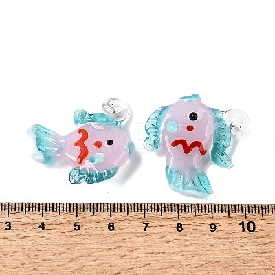 Handmade Lampwork Pendants LAMP-B035-01B-09-1