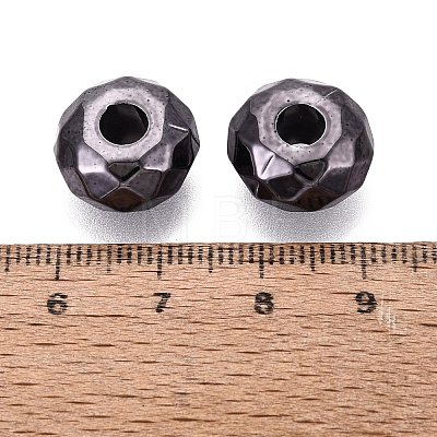 UV Plating Acrylic European Beads OACR-E033-22-02-1