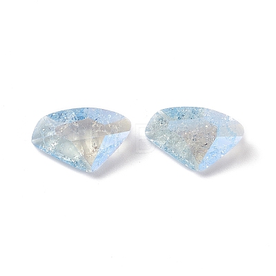 Crackle Moonlight Style Glass Rhinestone Cabochons RGLA-J022-B-IO-1