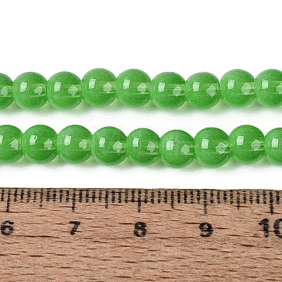 Acrylic Imitation Cat Eye Beads Strands OACR-Q197-01A-08-1