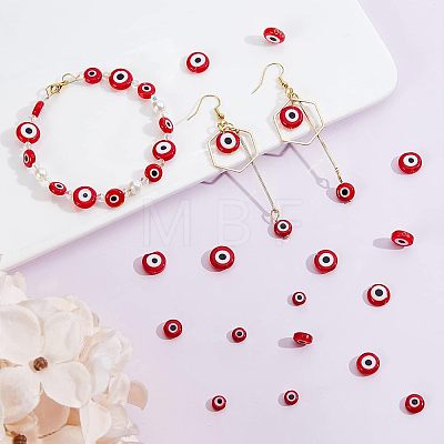  3 Strands 3 Style Handmade Evil Eye Lampwork Beads Strands LAMP-NB0001-54-1