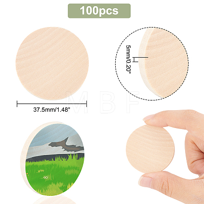   100Pcs Grass Wood Cutouts WOOD-PH0002-53A-1