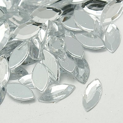 Imitation Taiwan Acrylic Rhinestone Cabochons GACR-A021-7x15mm-01-1