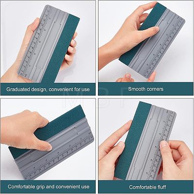 3Pcs Vinyl Wrap Squeegee with Ruler TOOL-CA0001-19-1