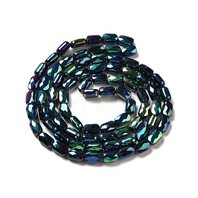 Electroplate Glass Beads Strands X-EGLA-F150-FP02-1