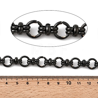 304 Stainless Steel Ring Link Chains CHS-K024-15EB-1