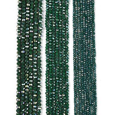 Electroplate Glass Beads Strands LS-EGLA-A044-P4mm-B09-1