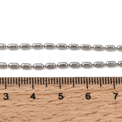 Brass Column Link Chain Necklace Making AJEW-B189-02P-1
