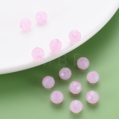Transparent Acrylic Beads TACR-S154-62E-10-1