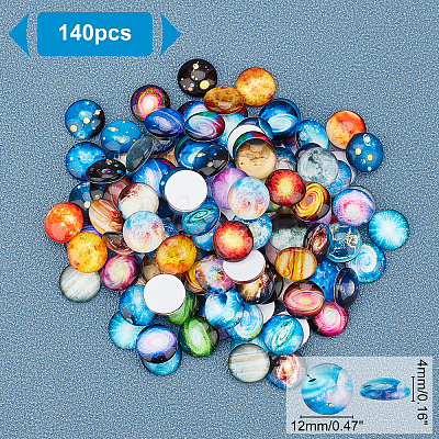 Glass Cabochons GLAA-WH0022-65-1