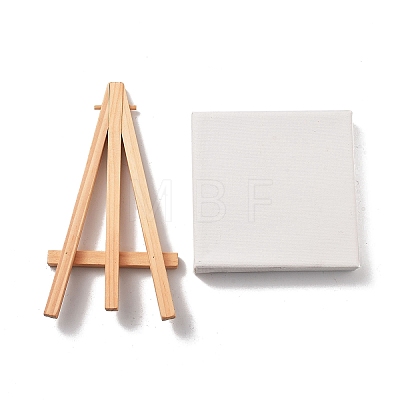 Folding Wooden Easel Sketchpad Settings DIY-WH0013-19A-1