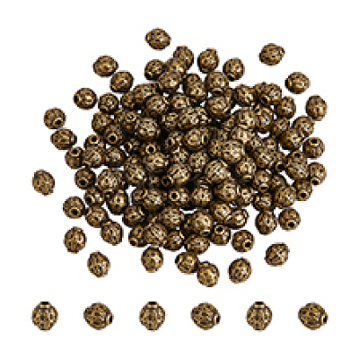 200Pcs Tibetan Style Alloy Beads TIBEB-PH0005-20AB-1