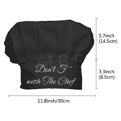 Custom Cotton Chef Hat AJEW-WH0242-001-1