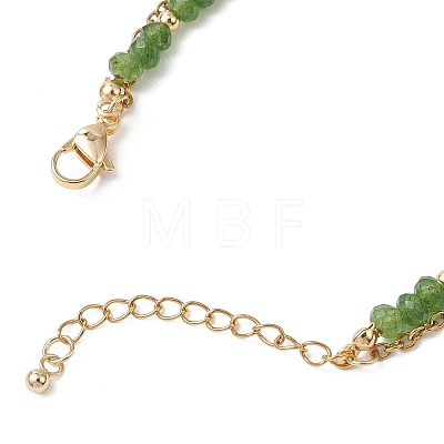 Adjustable Natural Malaysia Jade & 304 Stainless Steel Multi-strand Bracelets BJEW-JB13035-02-1