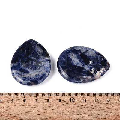 Natural Blue Spot Jasper Worry Stones for Anxiety G-T144-13I-1