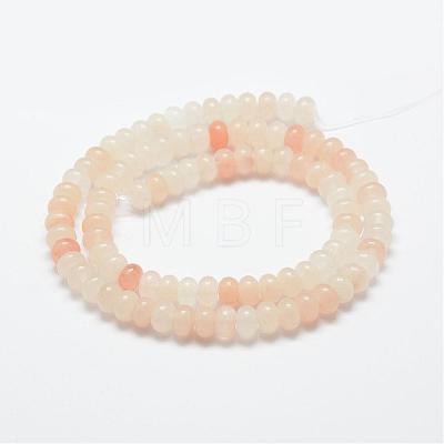 Natural Pink Aventurine Beads Strands G-G665-04-6x4mm-1