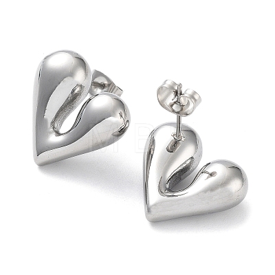 304 Stainless Steel Stud Earrings EJEW-Z032-02P-07-1