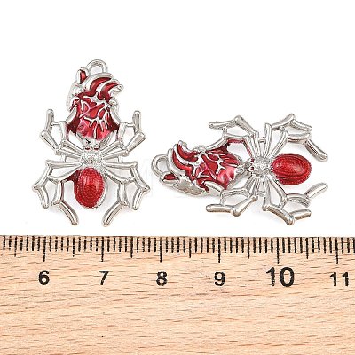 Rack Plating Alloy Enamel Pendants AL-CBA2B10-01P-03-1