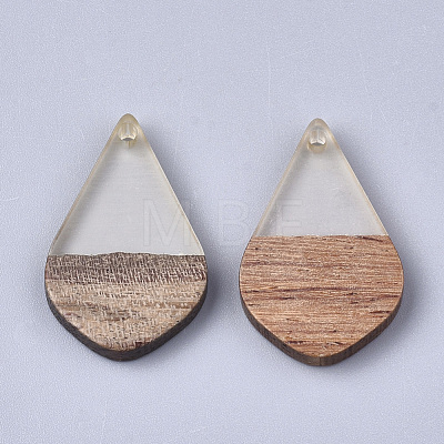 Resin & Walnut Wood Pendants RESI-S358-23E-1