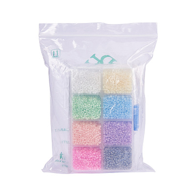 Mixed 12/0 Round Glass Seed Beads SEED-PH0006-2mm-03-1