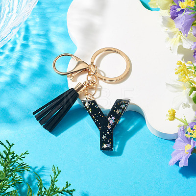 1Pc Resin Letter Keychains KEYC-TADJ0001-09Y-1