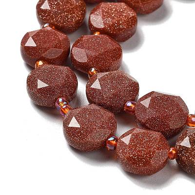 Synthetic Goldstone Beads Strands G-NH0004-003-1