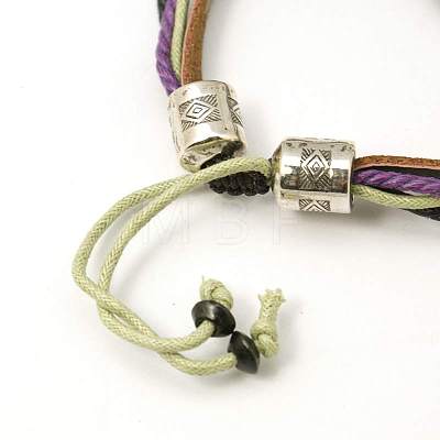 Gifts for Men Valentines Day Lava Rock Beads Bracelets BJEW-D264-M-1